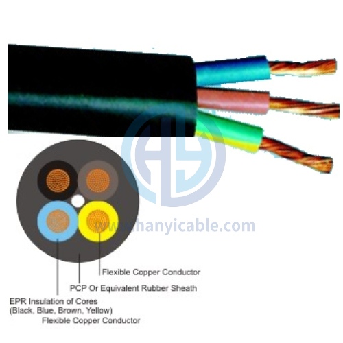 H07RN-F & H05RN-F Heavy Duty Rubber Insulated Flexible Cables – Durable, Waterproof, and Oil-Resistant Power Cords | HANYI Cable